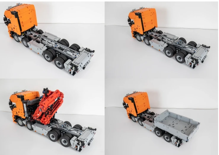 4351 Pcs Main Transporter Moc-118230 Electric Crane High-Tech Parts Building Blocks for Adults Educational Toys Vehicles Gifts