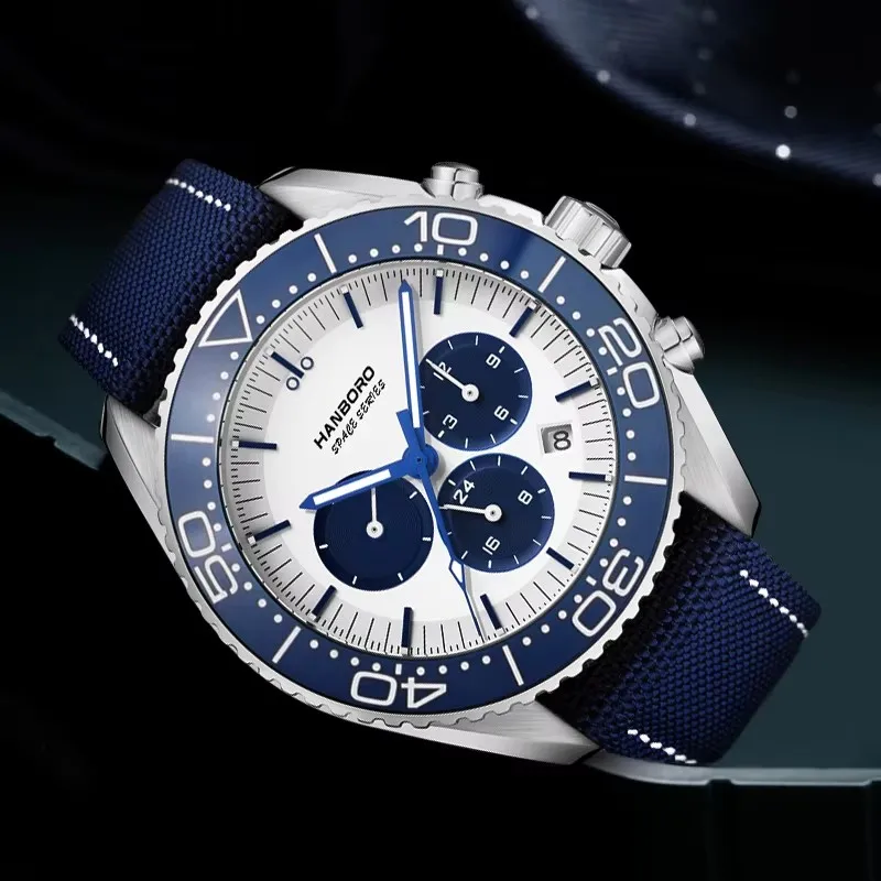 HANBORO New Men Automatic Watch luminous Waterproof calendar luxury Business Classic Mechanical Wristwatch