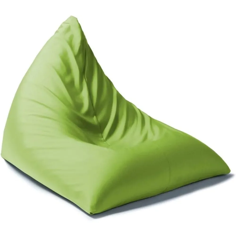 

Green Patio Outdoor Bean Bag Chair, Size: 46" L X 40" W X 28" H | Fade UV & Weather Resistant Removable Cover with Childproof Zi