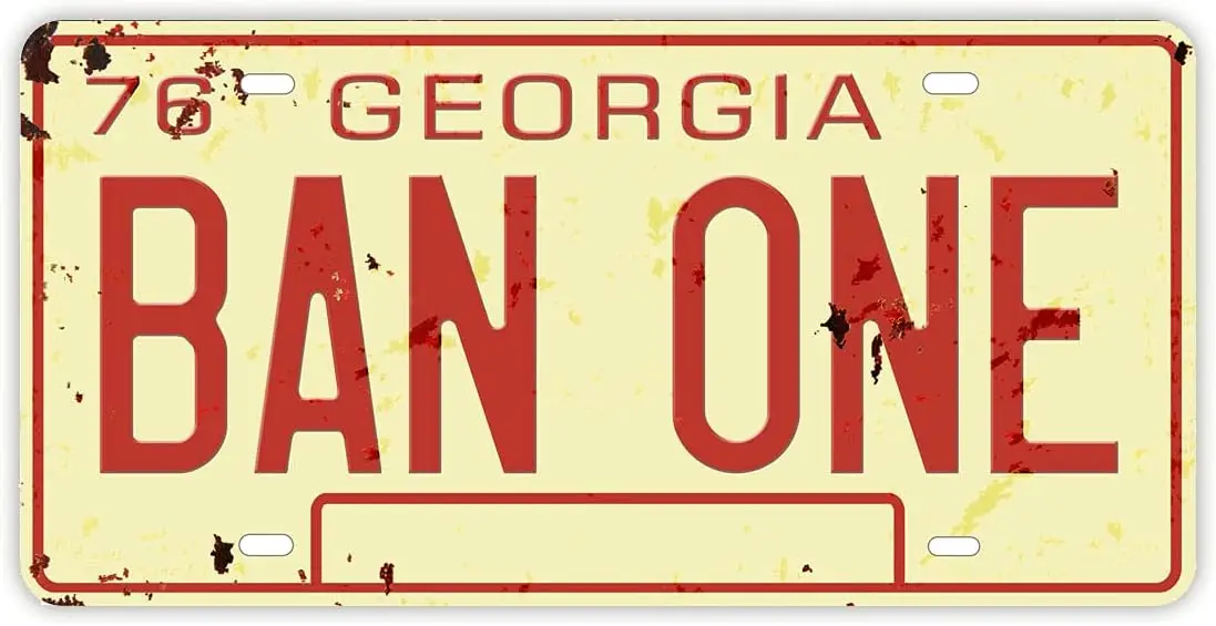 سموكي آند ذا بانديت بان وان نسخة طبق الأصل من القصدير المزخرف، علامة أرقام معدنية، 12 × 6 بوصة