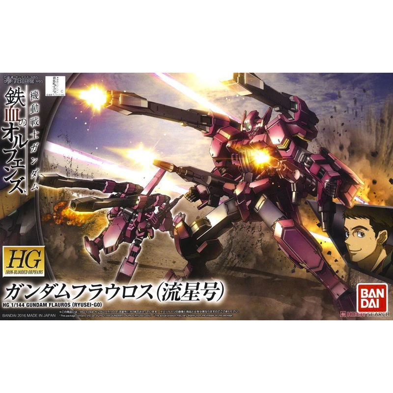 Disponibile BANDAI ANIME HG IBO 1/144 GUNDAM FLAUROS RYUSEI-GO assemblaggio Kit modello In plastica Action Toys figure regalo per bambini