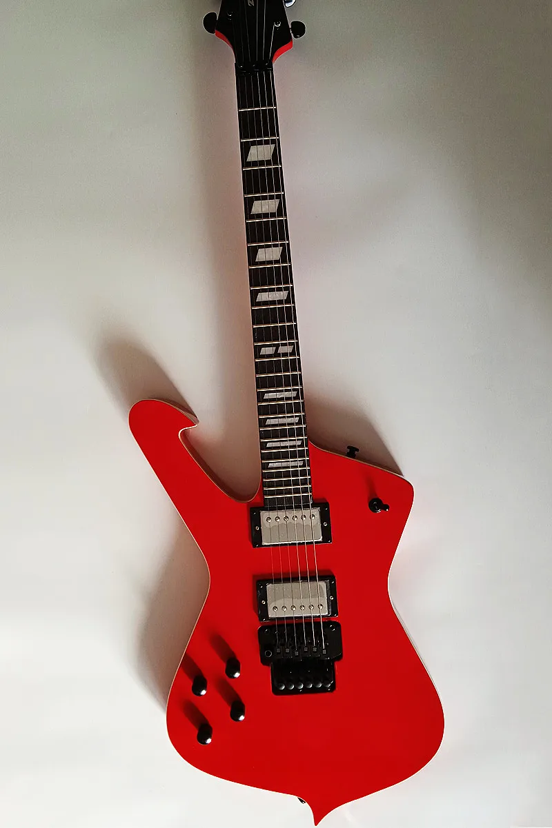 Left-handed 6 string Electric Guitar New Iceman Paul Stanley Red Mirror Guitar Guitars Guitarra