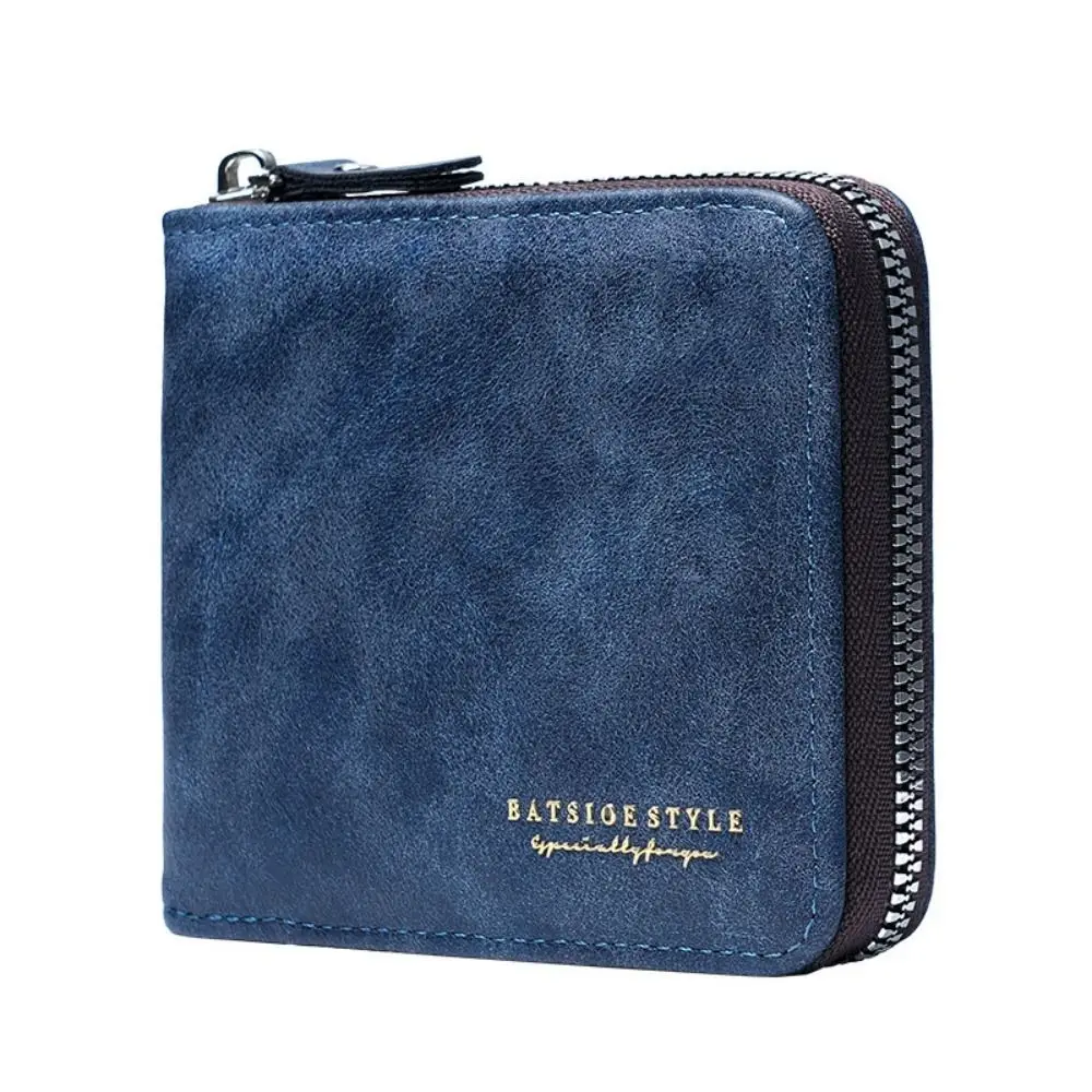 PU Leather Men's Wallet Large Capacity Multi-functional Short Card Bag Square Luxury Credit Card Holder Travel Essentials