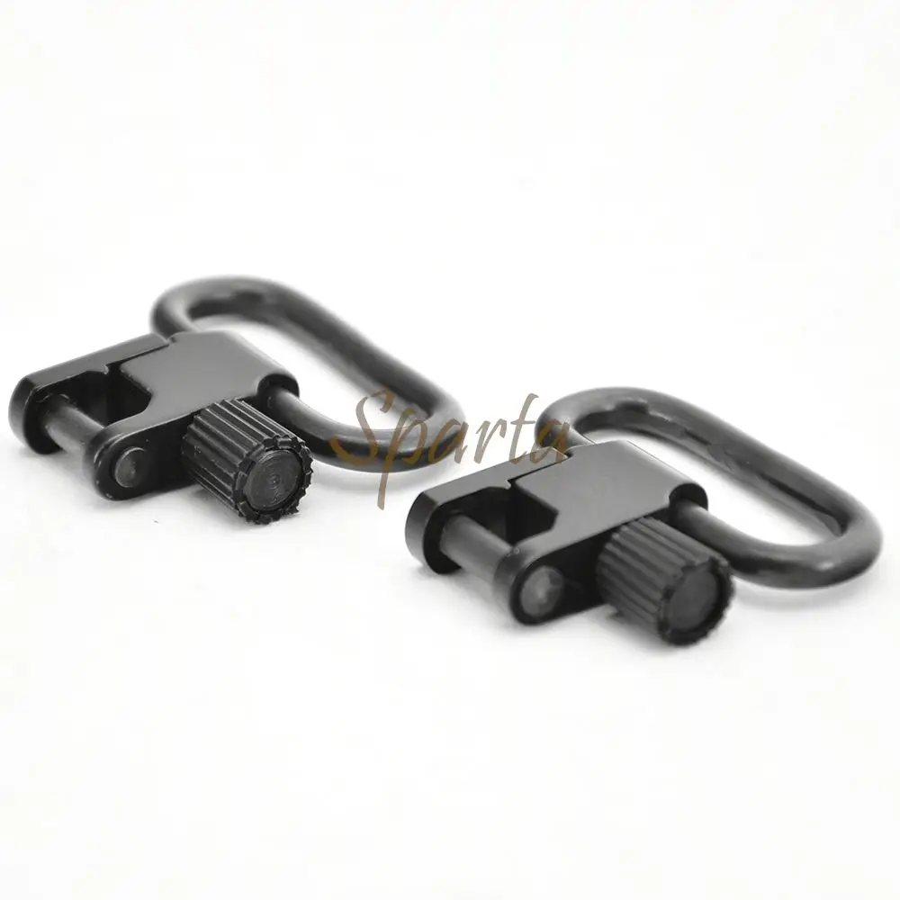 2 Pcs QD Sling Swivels Quick Detachable Locking For 1 Inch 1.25 Inch Hunting Firearms Shoulder Strap