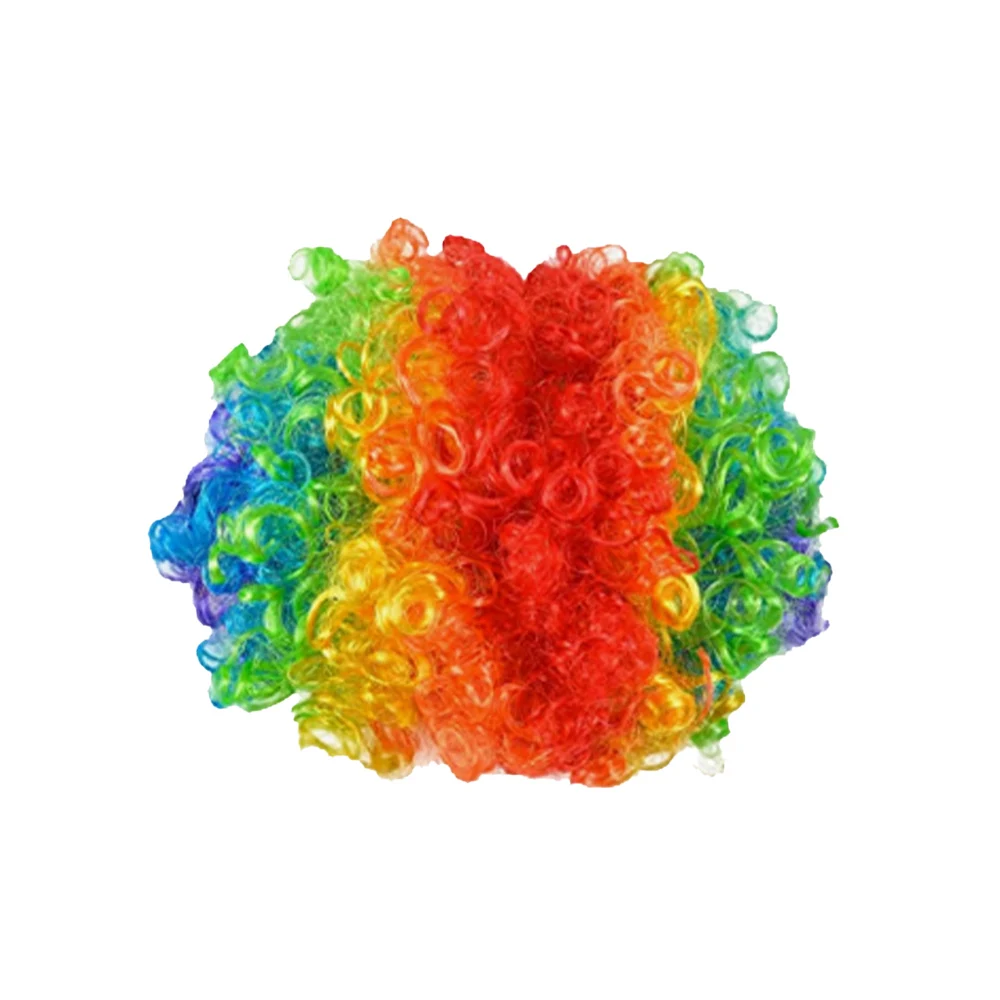 Pesenar 8 pcs Clown Kostüm Set Zirkus Clown rote Clown Nase Schuhe Weste Hut Perücke Fliege und weiße Handschuhe Halloween Cosplay