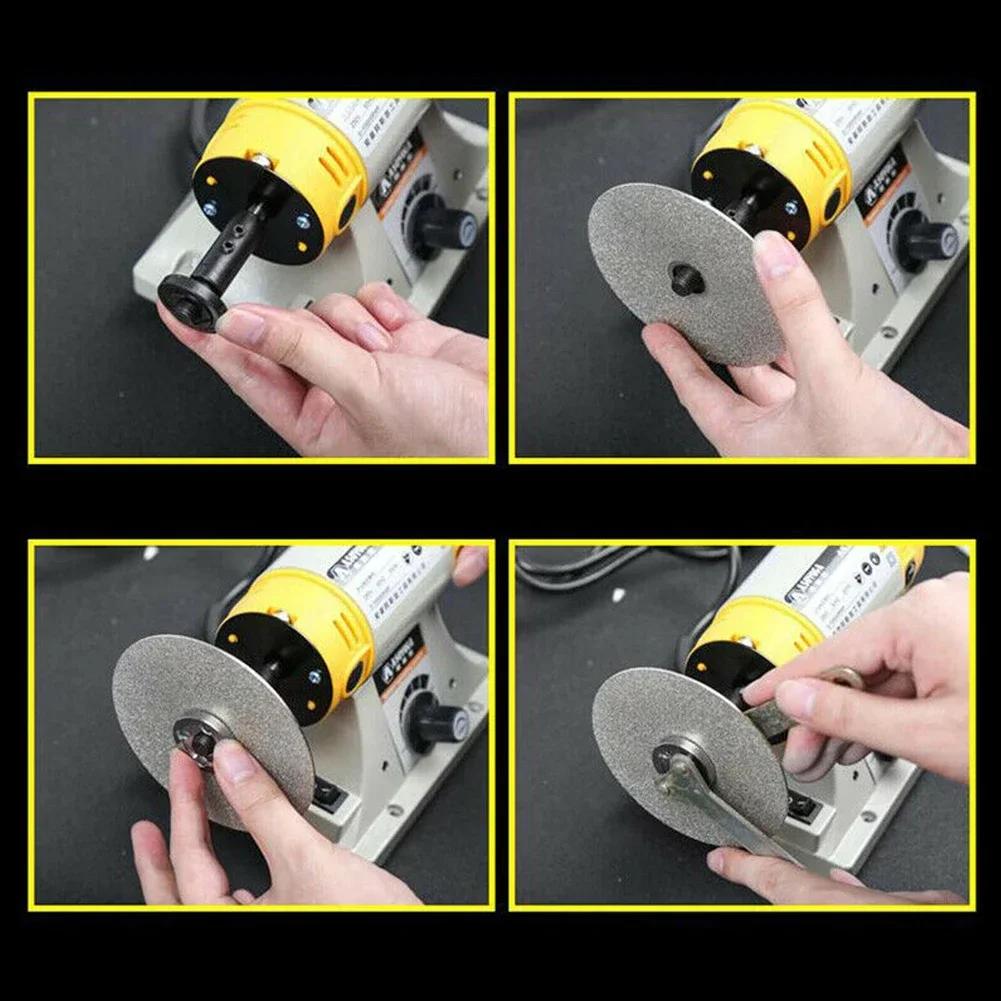 150mm Diamond Coated Flat Lap Wheel Jewelry Polish Grinding Disc 80~1500Grit  For Jade Polishing Stone Grinding Engraving