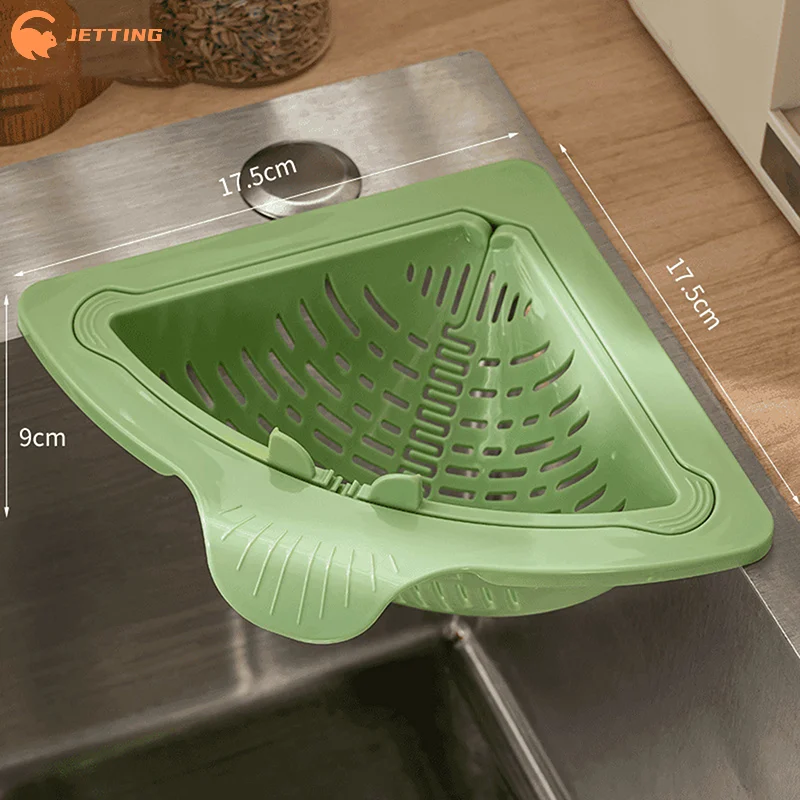 Kitchen Sink Drain Basket with Handle Food Slag Strainer Residue Processor - Essential Kitchen Accessory for Clean Drains
