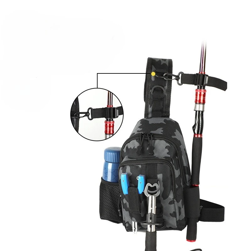 الرجال النساء حقيبة ساعي الرياضة التمويه التكتيكية حقيبة صدر للرجال متعددة الوظائف الترفيه السفر المحمولة الكتف حقيبة الصيد #3
