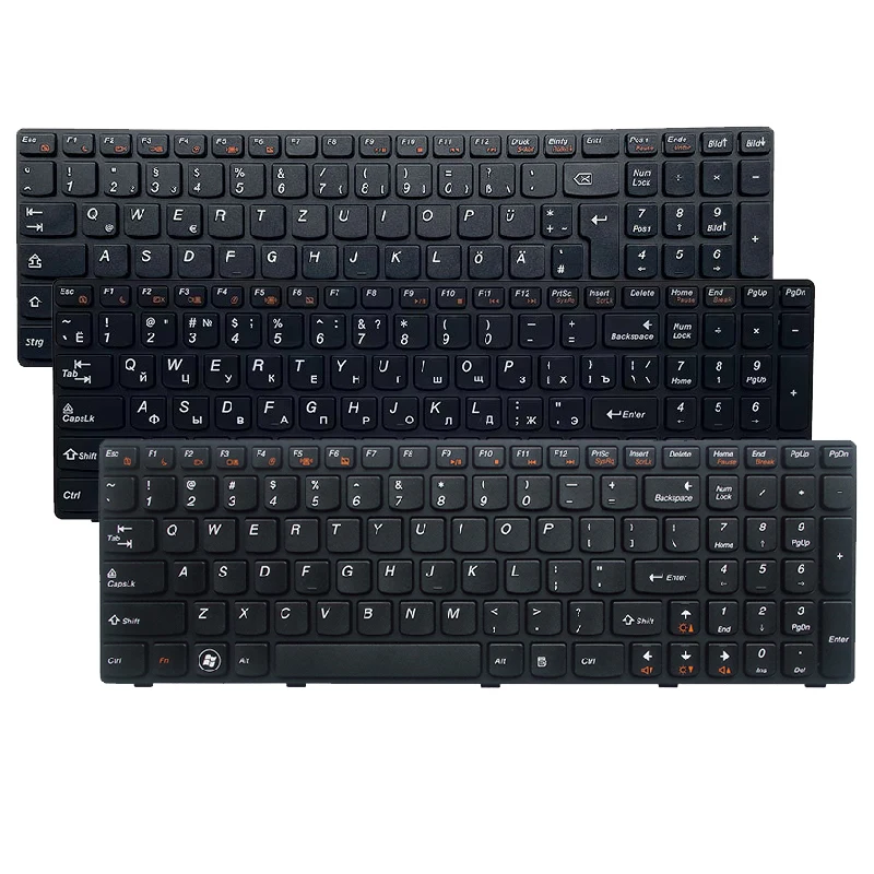 Nowa klawiatura do laptopa US/UK/RU/SP/FR/AR/BR/GR/TR do Lenovo G580/A/AM G585/A/G G590 G770/A G780 Z580/A Z585/AM B580/A V580 — zdjęcie 2