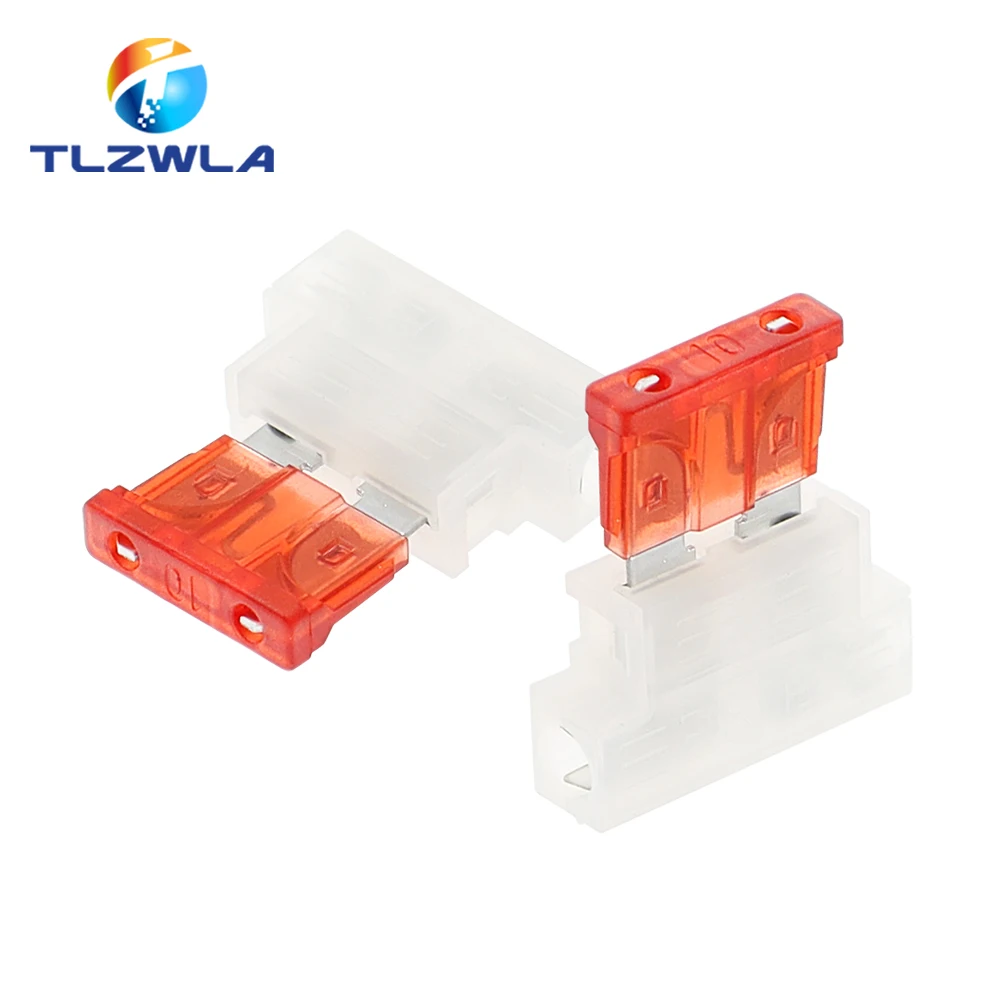 5PCS Auto Standard Middle Fuse Holder + Car Boat Truck ATC ATO Blade Fuse 1A 2A 3A 4A 5A 7.5A 10A 15A 20A 25A 30A 35A 40A