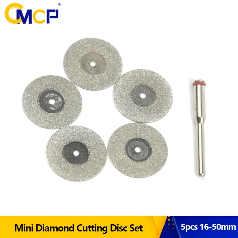 

CMCP 16-30mm Mini Diamond Cutting Disc With Mandrel For Dremel Rotary Tool Accessories Diamond Saw Blades