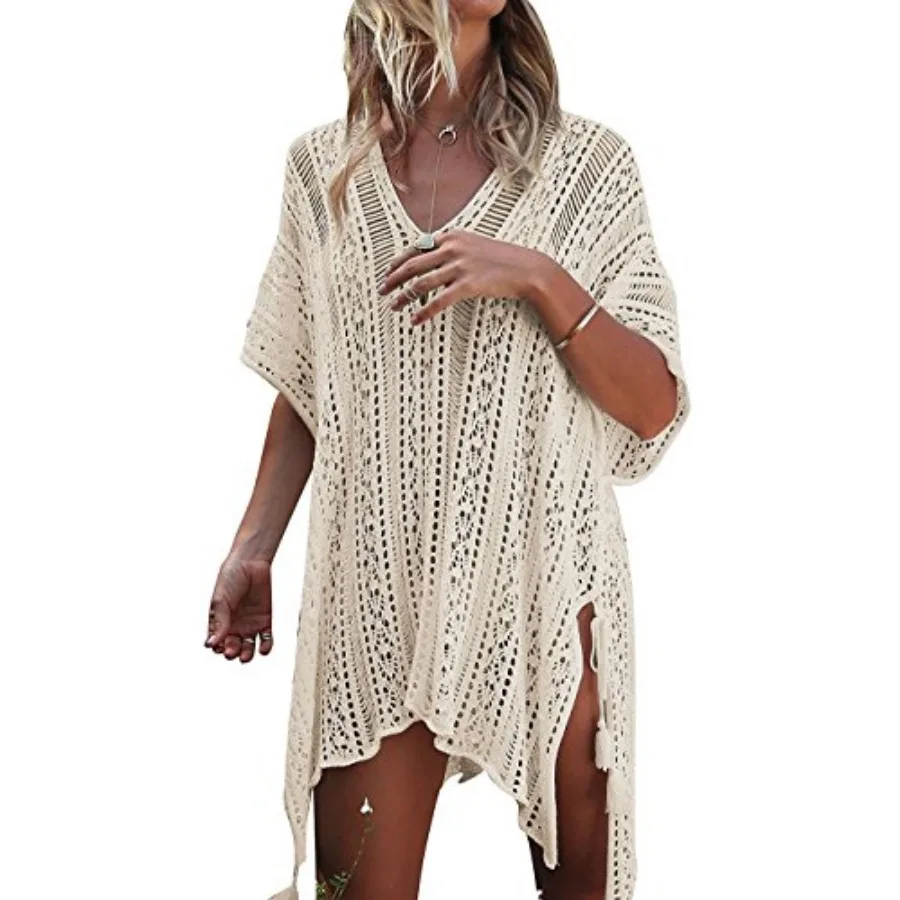 

HARHAY Women's Summer Swimsuit Bikini 2023 Beach Swimwear Crochet Cover up