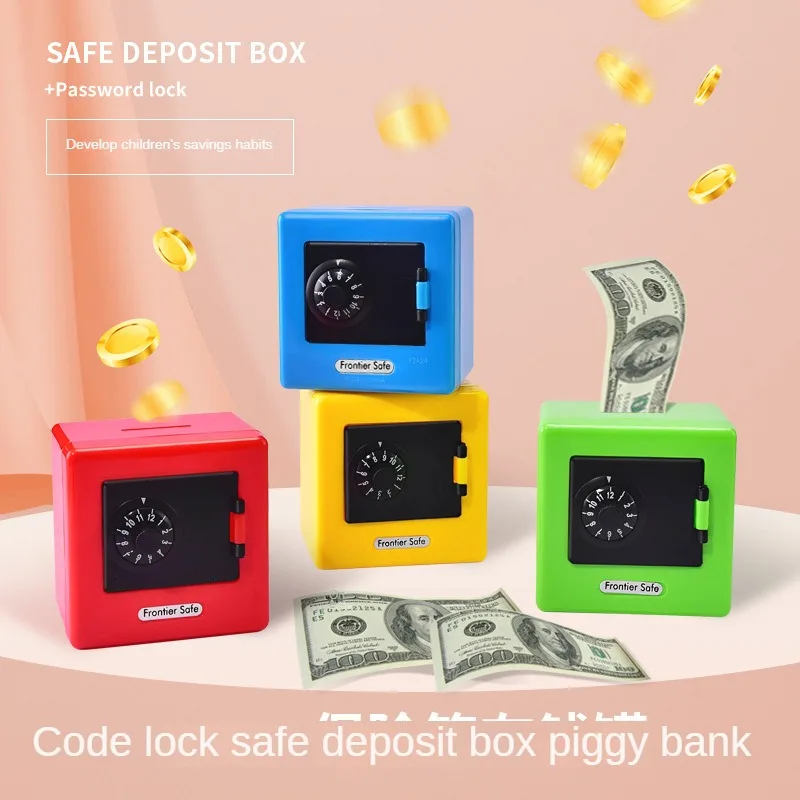 Children's Piggy Bank Mechanical Password Mini Safe Coin Storage Piggy Bank Toy Creative Gift