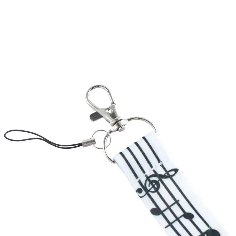 

Держатель для мобильного телефона, ремешок для бейджа, держатель для именной бирки, музыкальные символы, ремешок для удостоверения личности, подвесной держатель для бейджа на веревке, брелок для ключей