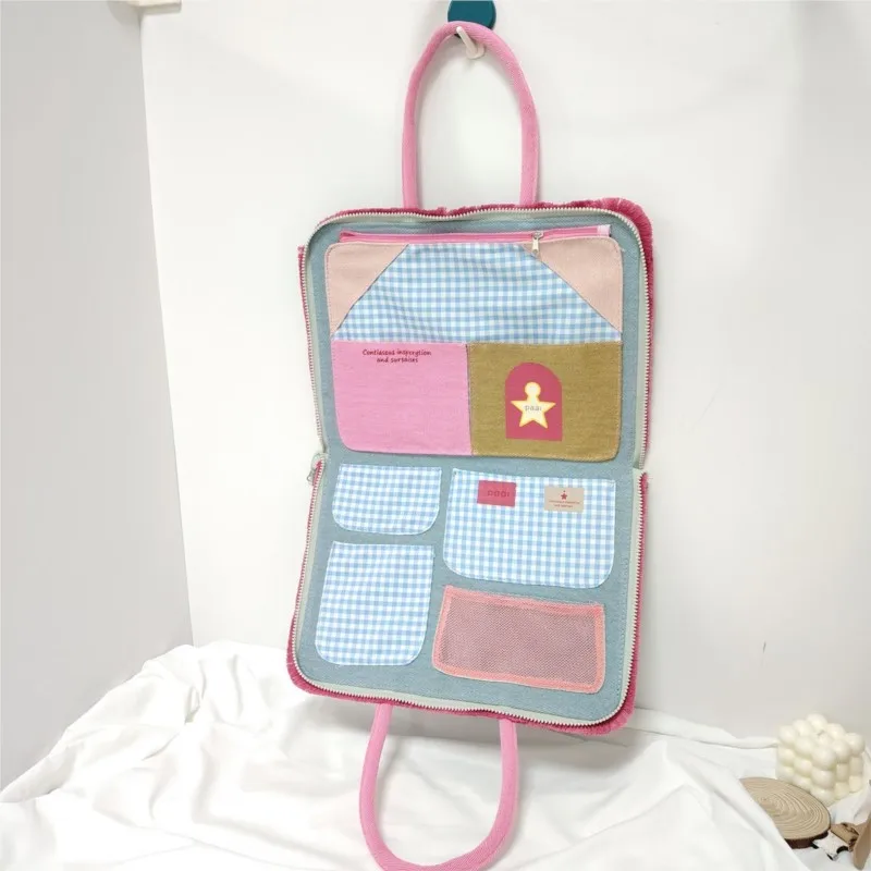 الحلو لطيف القوس حقيبة لابتوب اللوحي ماك بوك اير برو 13.3 14 16 بوصة حقيبة لابتوب ماك بوك ملحق طوي تخزين حقيبة كمبيوتر محمول #4