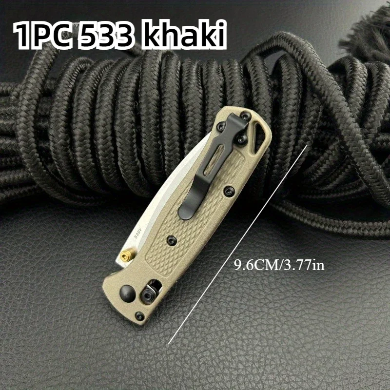 Multi Colors BM 535/533 Outdoor Camping Folding Pocket Knife Drop Point Blade Nylon Fiber Handle High Hardness Utility Knives