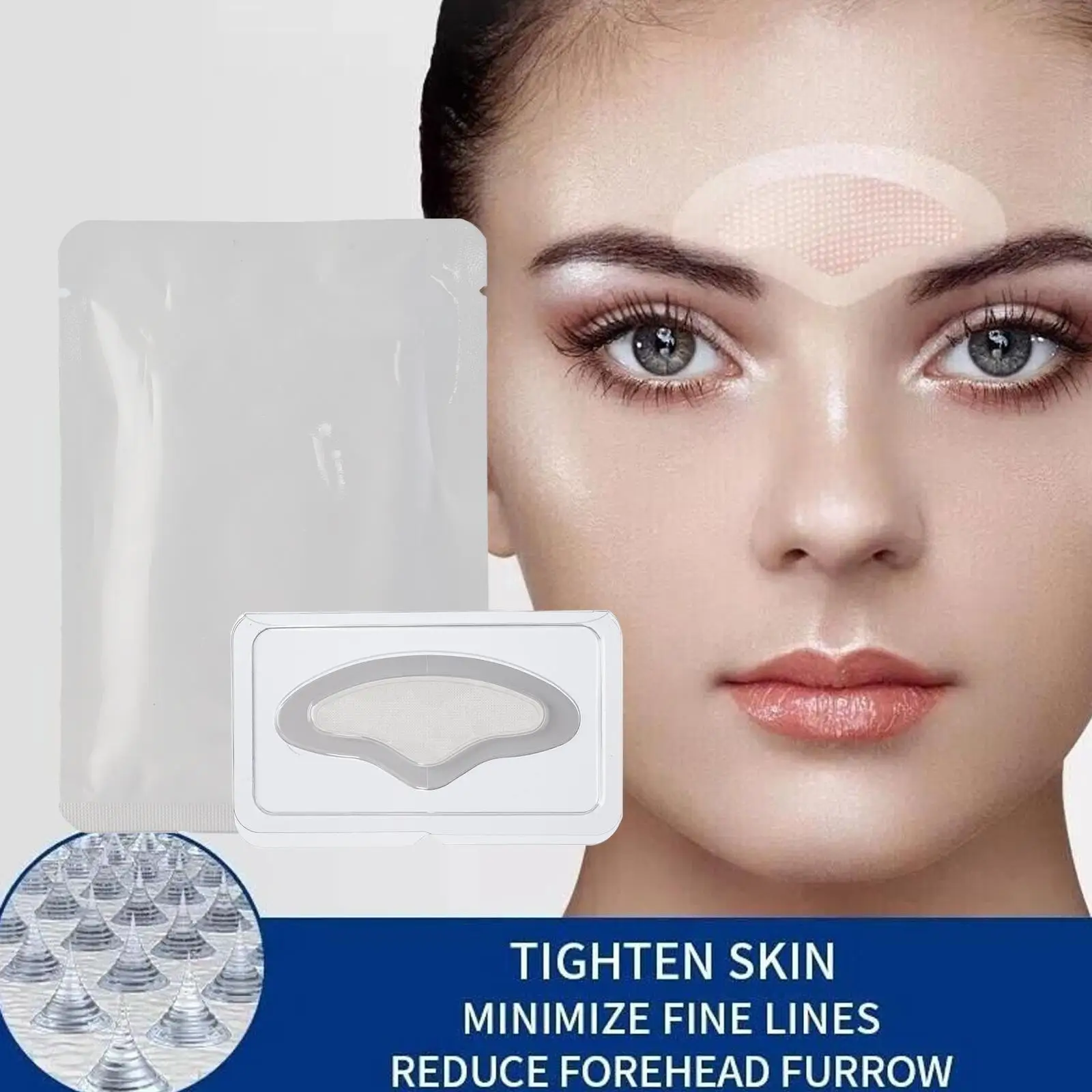 Forehead Line Removal Gel Patch Anti Wrinkle Forehead Firming Mask Frown Lines Treatment Stickers Anti-Aging Lifting Skin Care