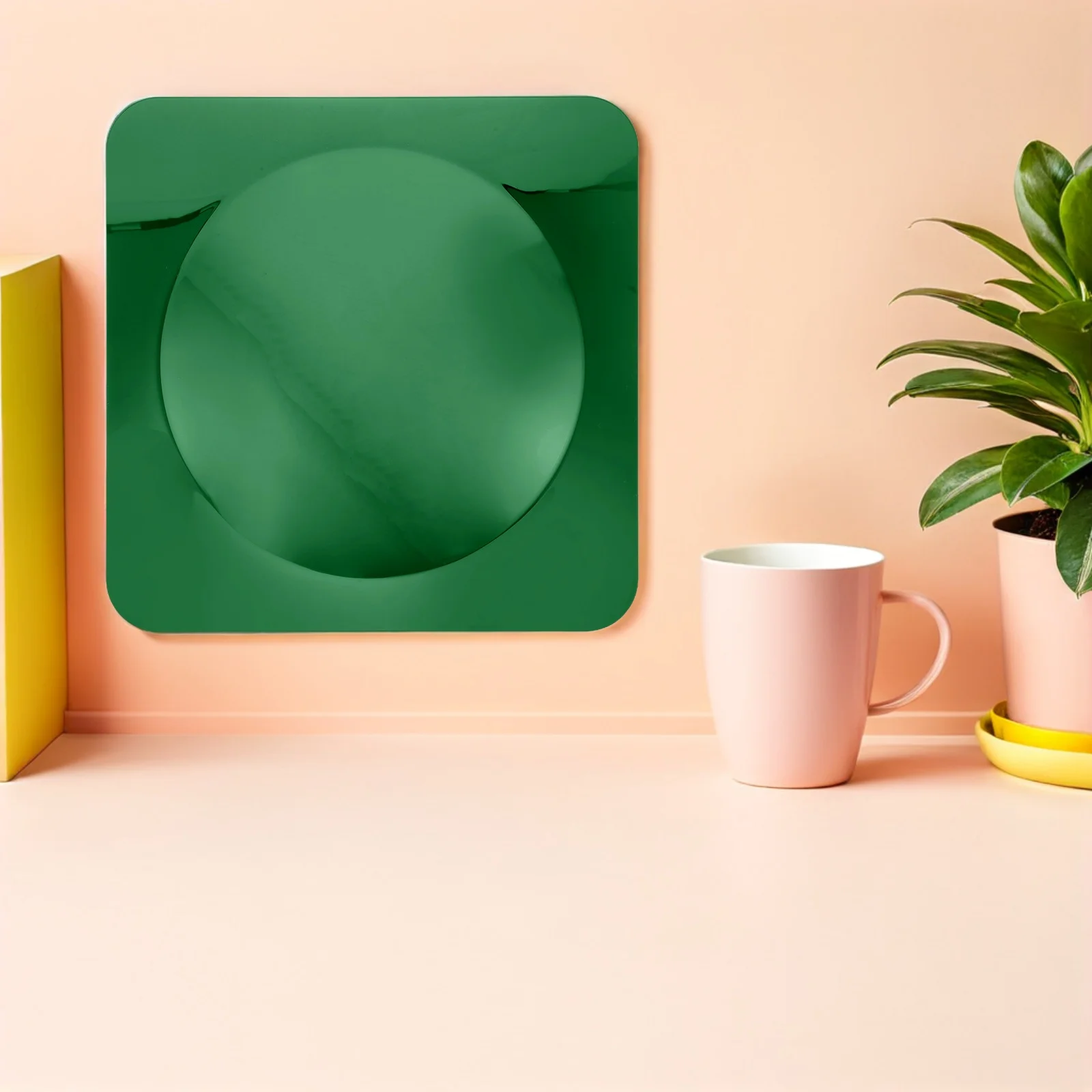 1-set acryl muur kinderkamer decor handspiegel voor peuter visuele tactiele stimulatie babyveiligheid onbreekbaar