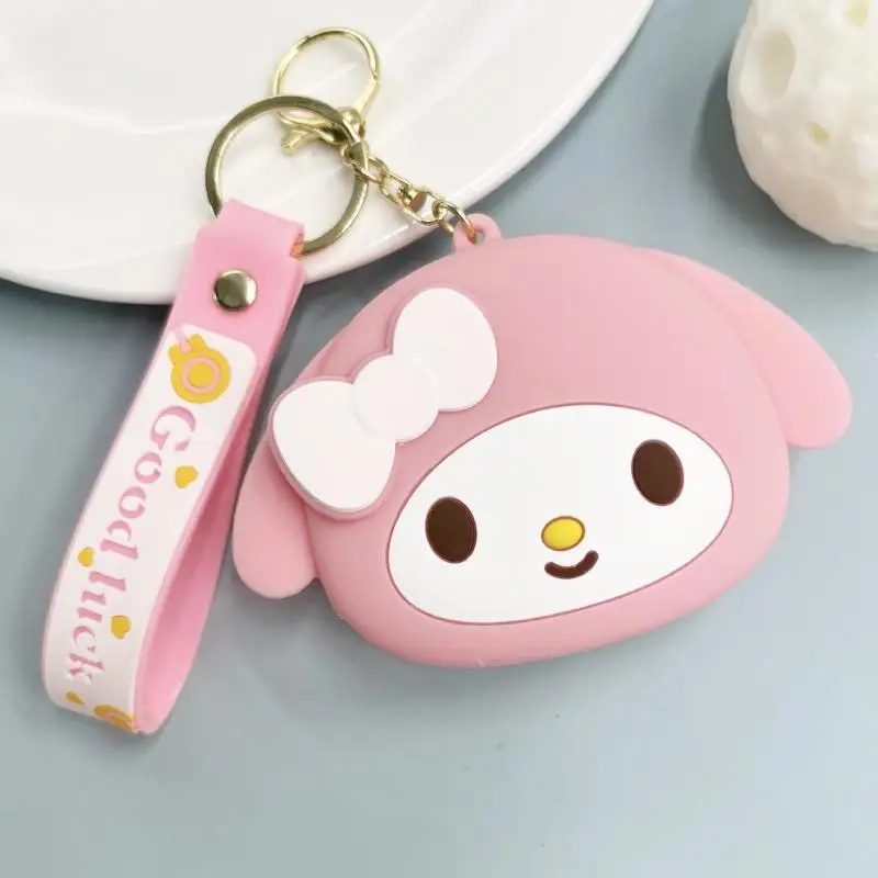 

Sanrios Hello Kittys Kuromi My Melody Coin Purse Headset Key Storage Bag Good-Looking Mini Wallet Cute Cartoon Festival Gift
