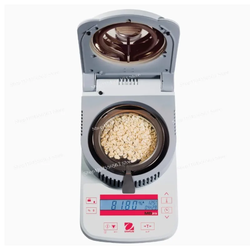 

Ohaus Moisture Analyzer MB23 Lab Infrared Heating Grain Moisture Tester Meter 110g Capacity RS232