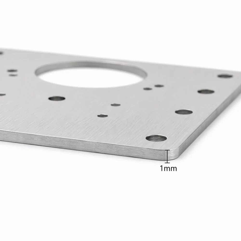 10pcs Stainless Steel Cabinet Hinge Repair Kit Fixing Screws Included Reinforced Structure Door Hinge Mounting Plate