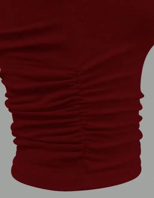 2025年夏 レディース スリムフィット ニット 無地 小さめ ベスト ワンショルダー ショート丈トップス