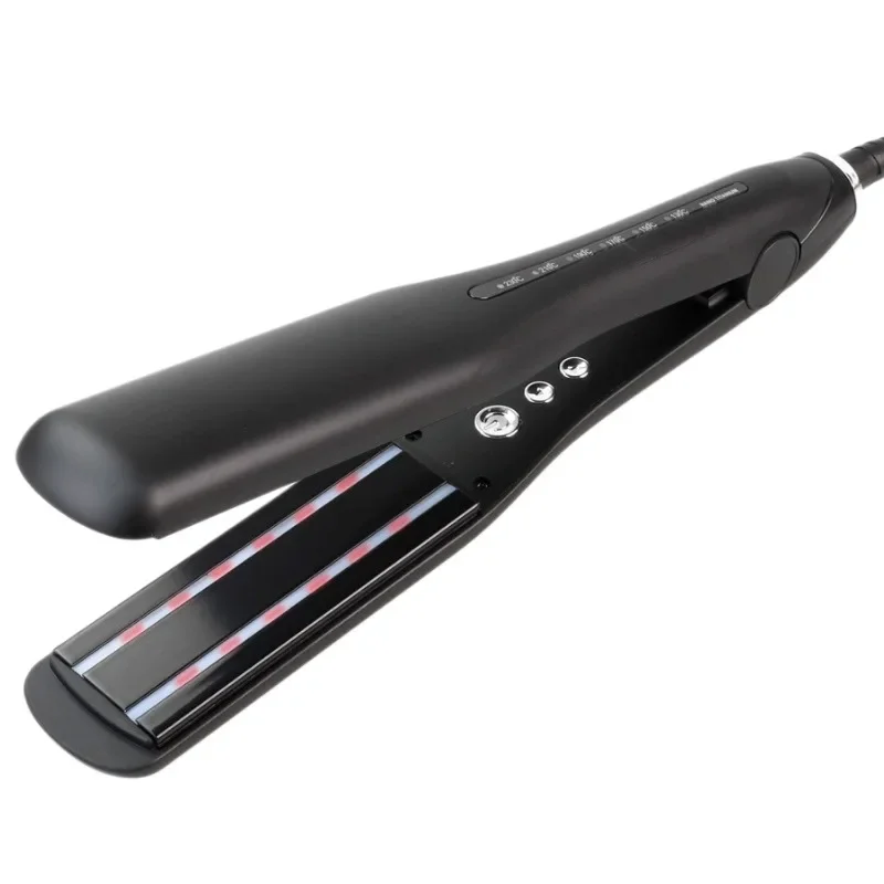 Best Seller Infrared Hair Care Splint Massage Does Not Hurt Hair Straightener Barbershop Special Straight Curl Dual-use