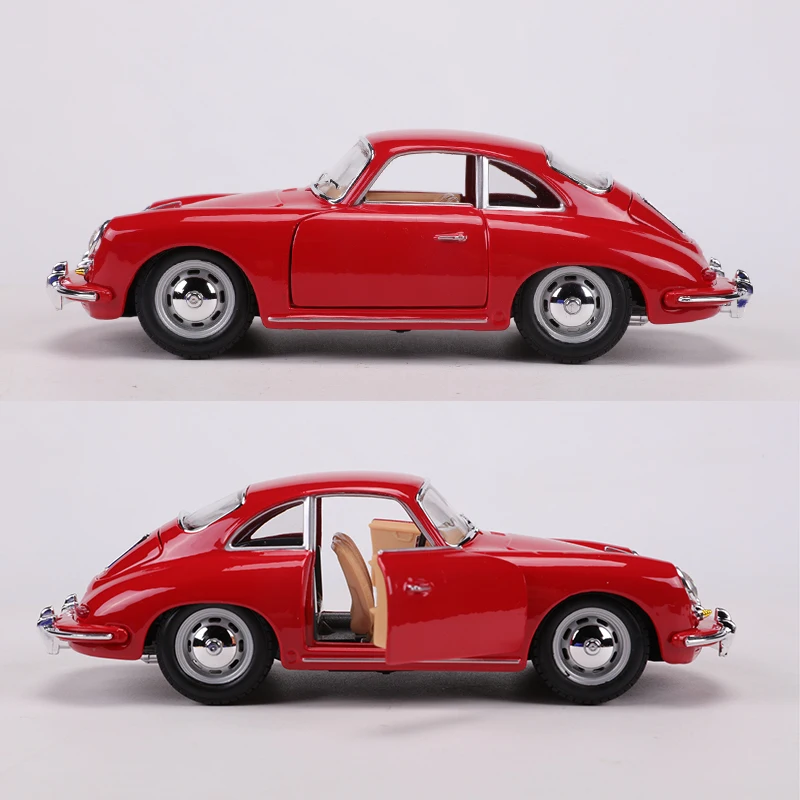 Burago 1:24 1961 Porsche 356B Coupe Alloy Model Car #22079