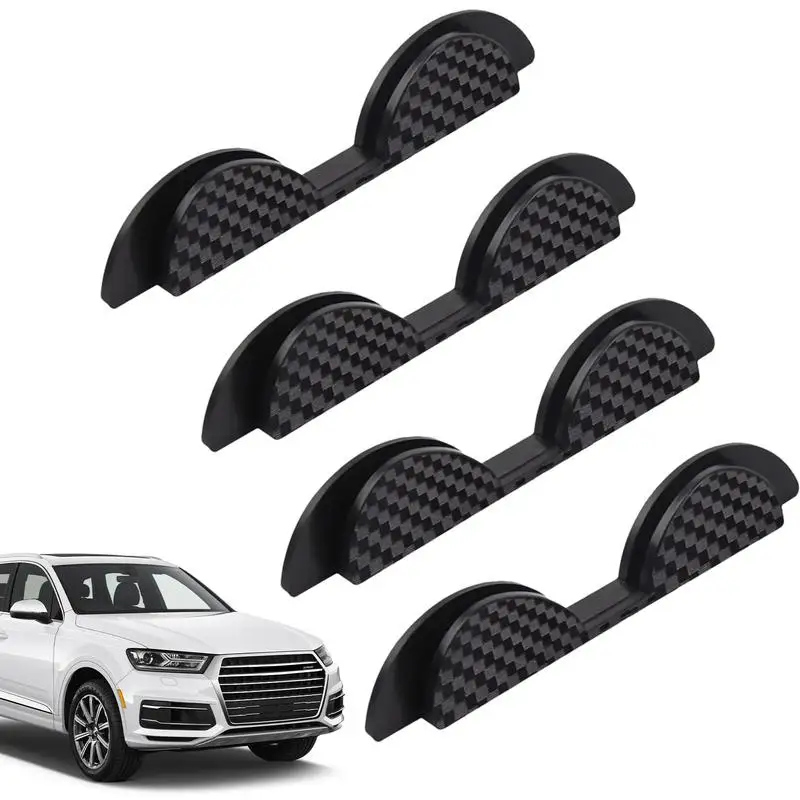 Car Door Trim Protector 4-Piece Anti-Collision Sticker Car Door Bumper Guards Carbon Fiber Auto Door Edge Protector Door Side