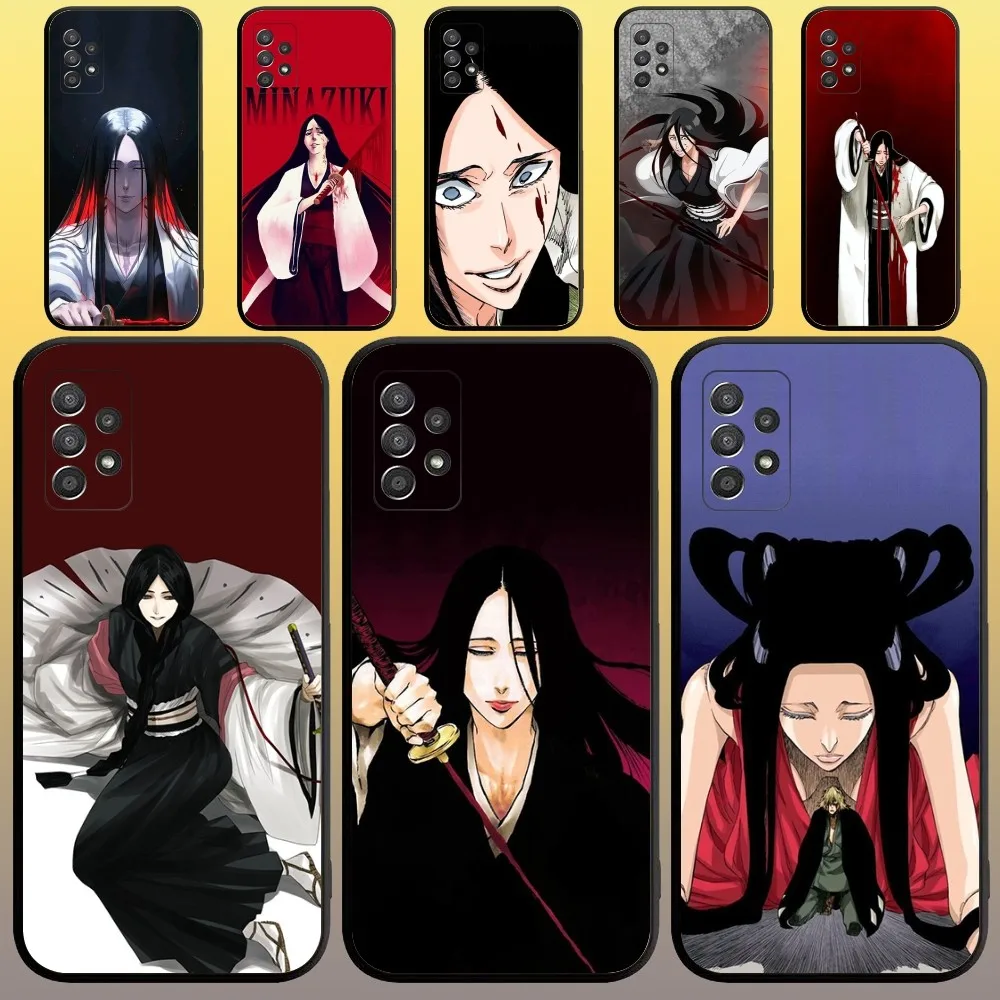 Bleach Unohana Retsu Phone Case for SamsungA 91,80,73,72,71,70,53,52,51,42,41,40,32,31,30,22,21,20,13 S 4G 5G Soft Black Case