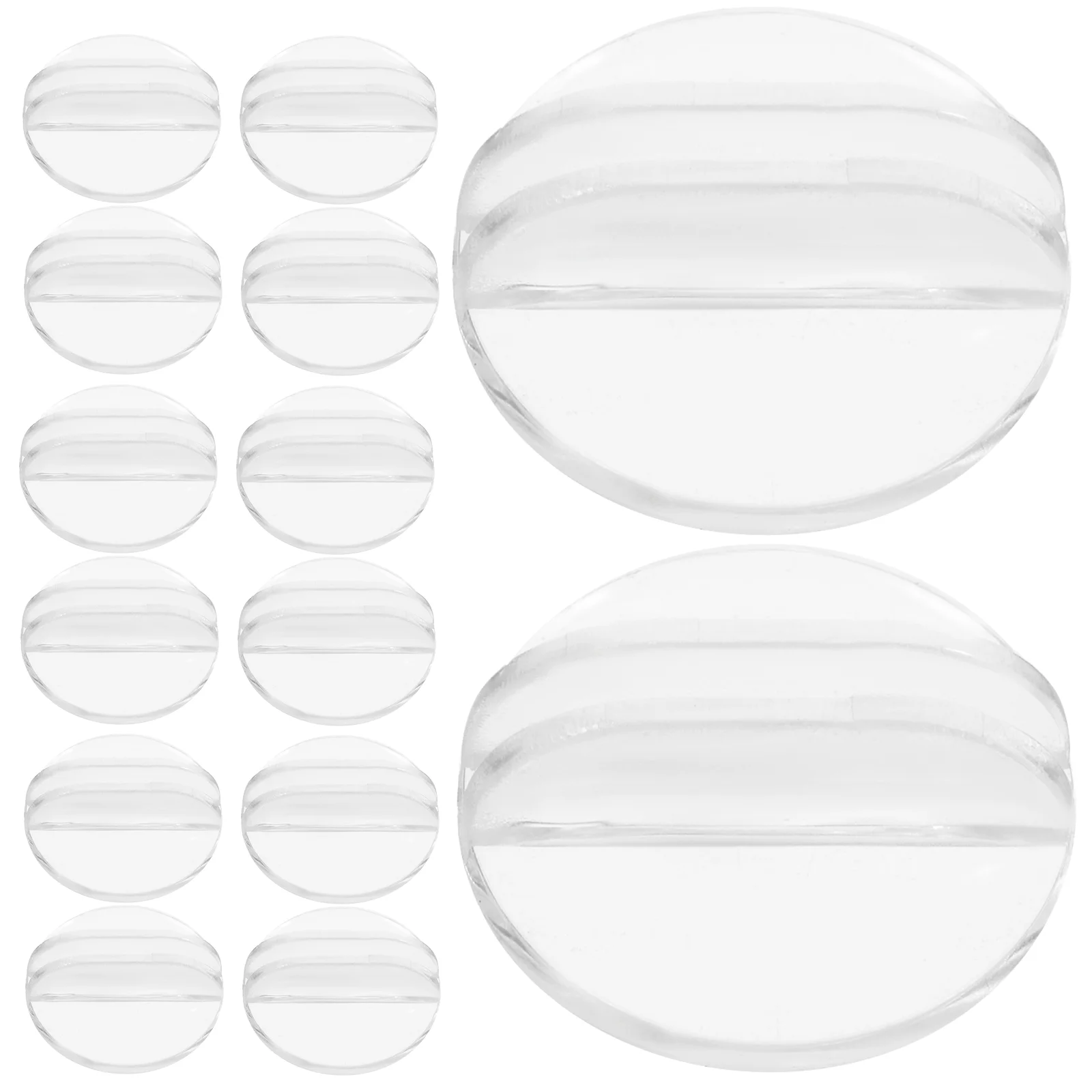 50 Pcs Round Business Card Holder Game Stand Desk Holders for Centerpieces Plastic Clip