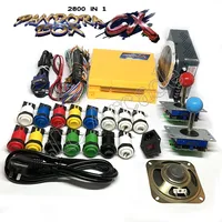 DIY Arcade Machine Cabinet Bundle Original Pandora Box cx 2800 Game Console Set with HAPP Push Button zippy 8 Way Joysticks