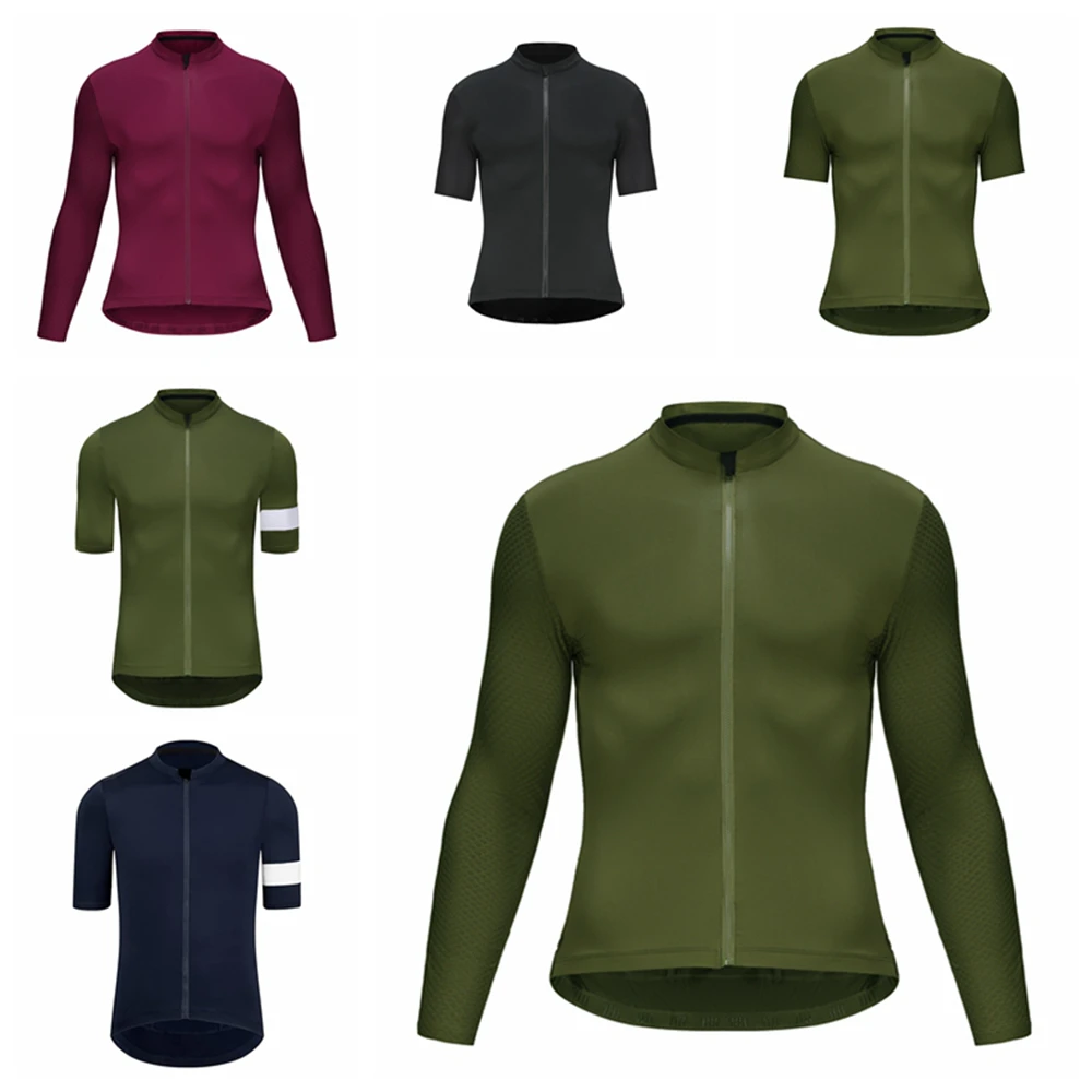 

Rsantce 2024 Men Spring Autumn Cycling Jersey Long Sleeve Tops MTB Bike Breathable Quick Dry Shirt Bicycle Clothing
