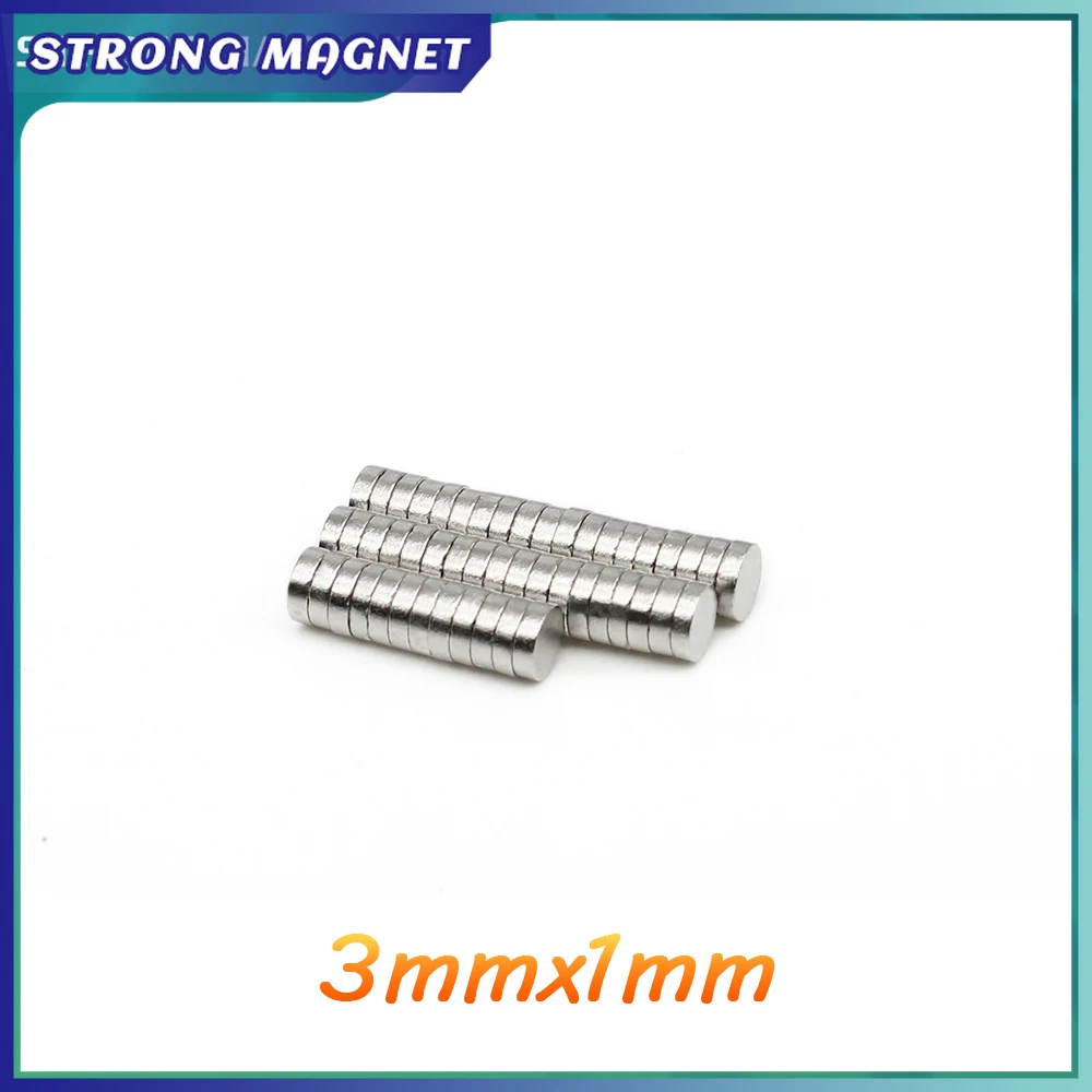 

100/200/500/1000/1500/2000/5000PCS 3x1 Mini Small Round Magnets N35 Neodymium Magnet Disc 3x1mm Permanent Powerful Magnets Stron