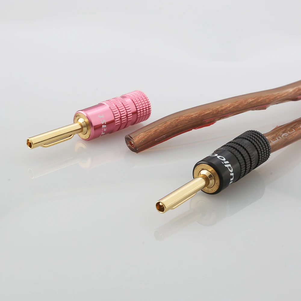 16Pcs 24K Gold plated Speaker cable Banana Plugs Connectors DIY Speaker Cable hot selling Banana Plug