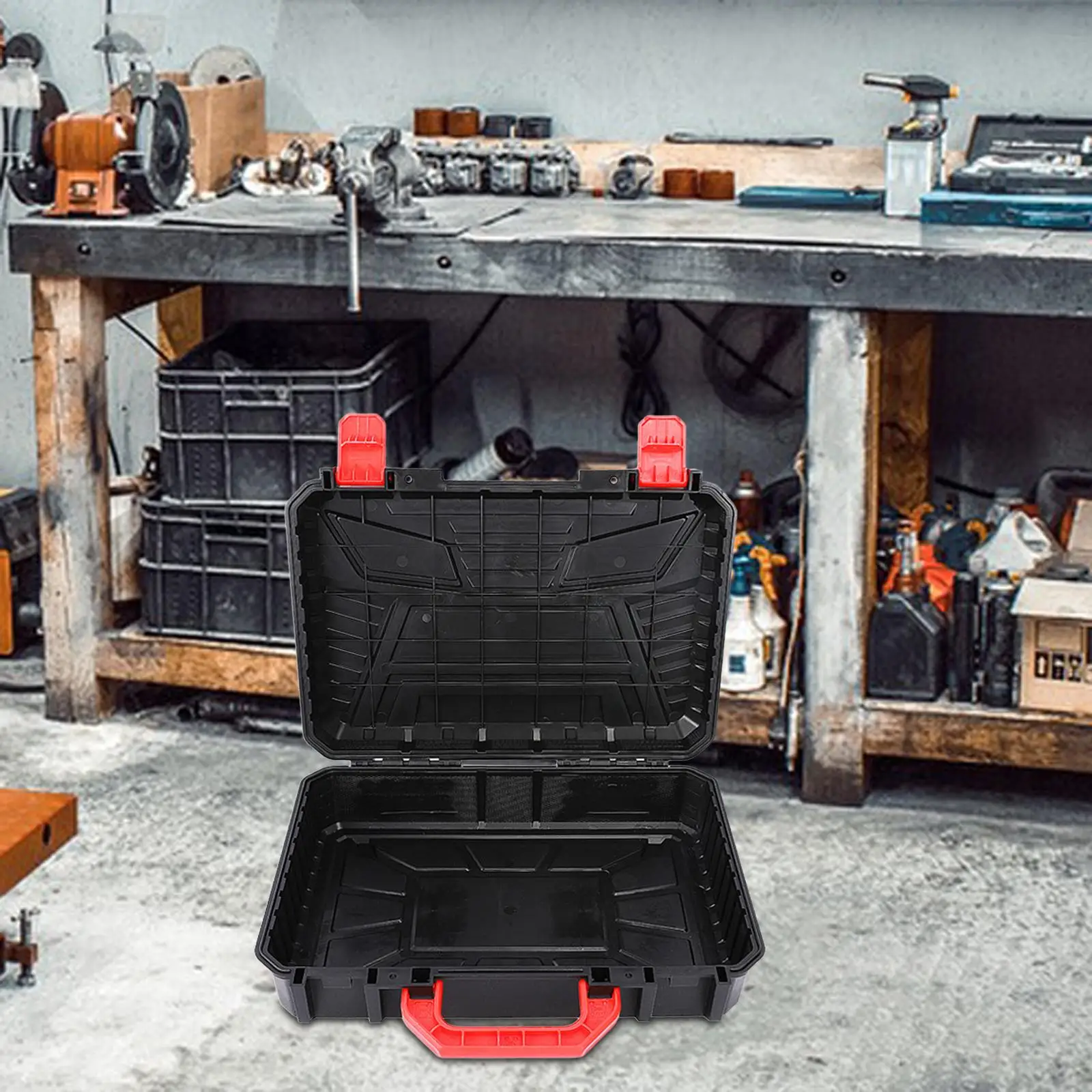 

Ящик для инструментов Черный Пыленепроницаемый Удобный Износостойкий с Многофункциональной ручкой