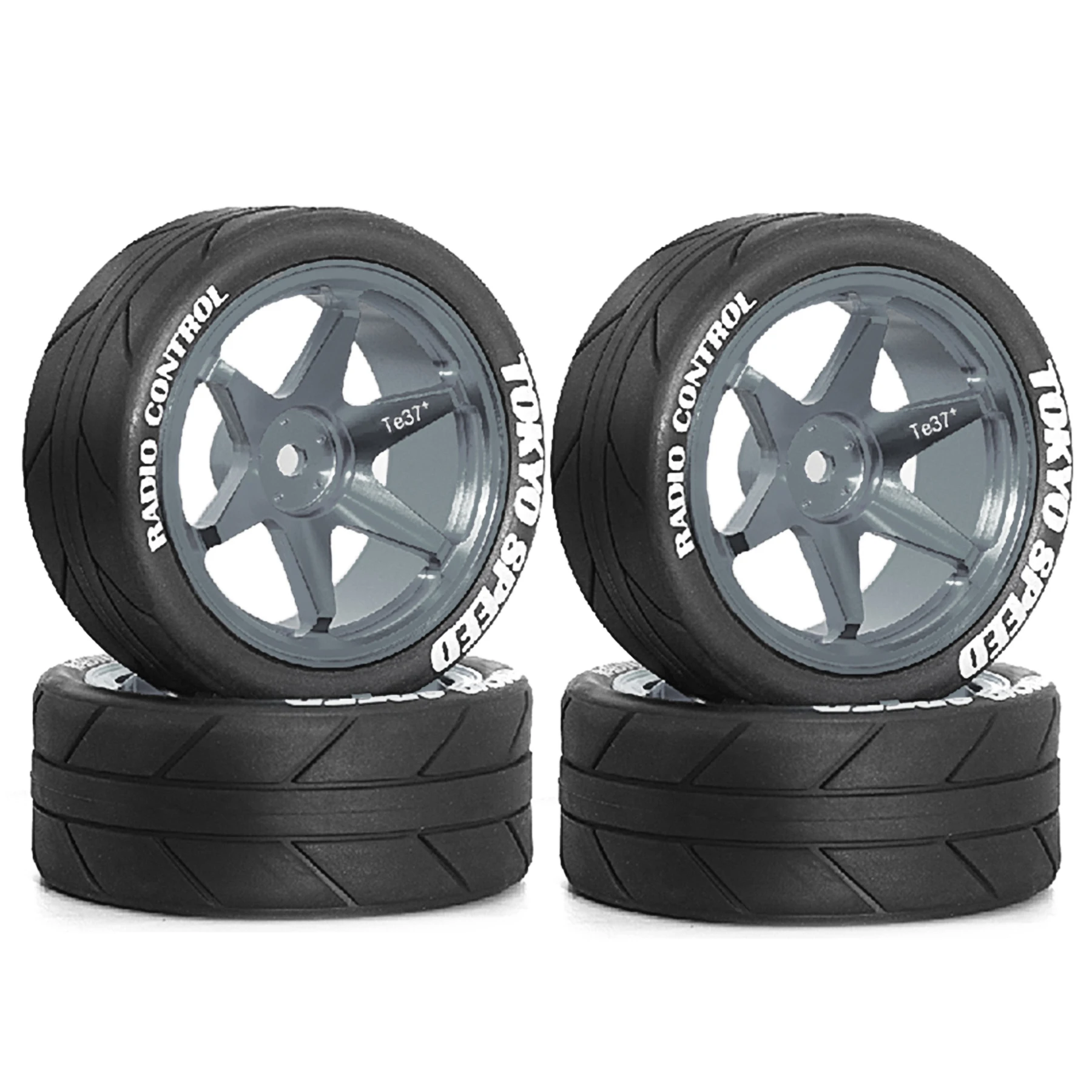 RC Wheels and Tires Metal Wheel Rims for Tamiya TT01 TT02 XV01 TA06 A959 PTG2 HPI KYOSHO PTG2 1:10 Street Touring Drift Car