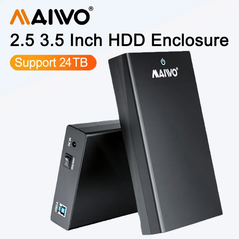 

MAIWO USB 3.0 внешний жесткий диск, адаптер для 2,5 "3,5" SATA HDD SSD, внешний диск, чехол для ПК, ноутбука, настольного компьютера