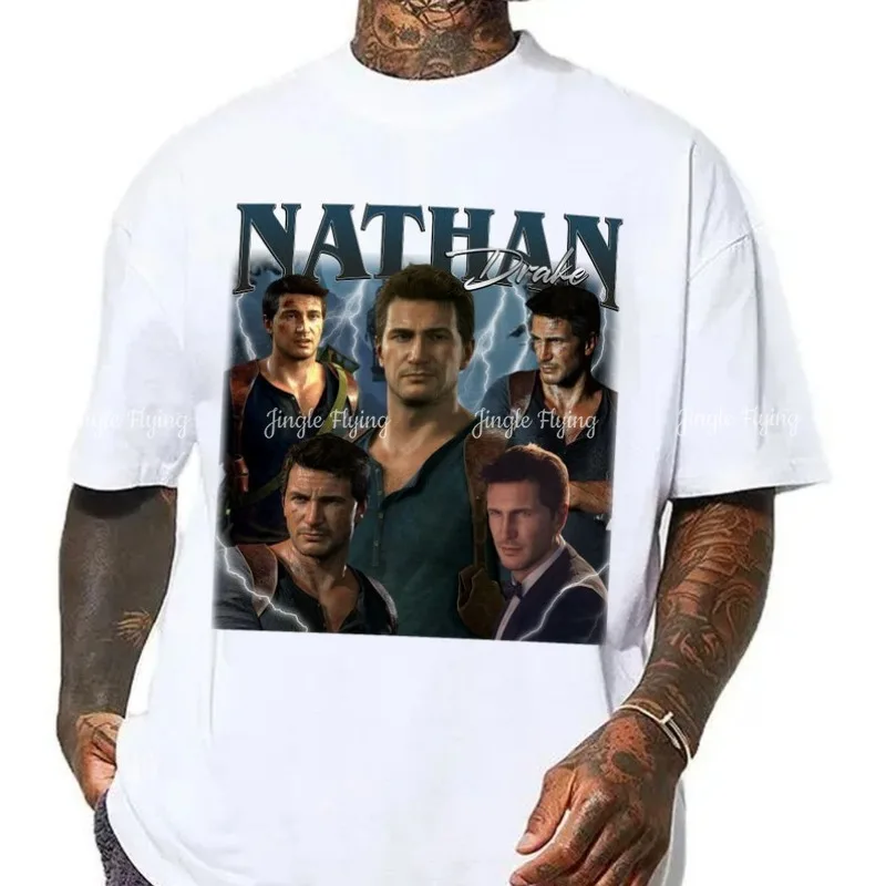 Limited Nathan Drake Uncharted Series Gift For Women And Man Unisex T-Shirt 90s Vintage Tshirt