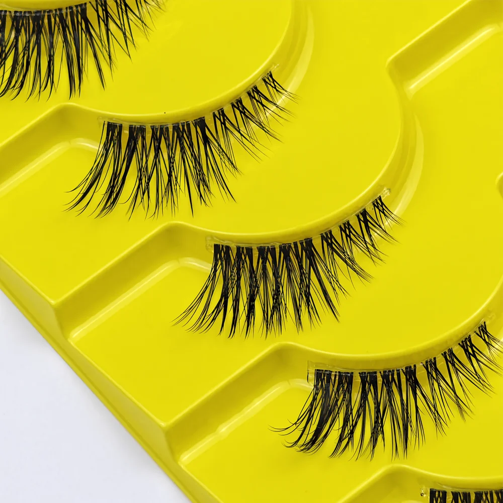 Cílios postiços finos naturais 15mm cílios de vison fofos 3d curvados cílios de gato falsos multipack mais sexy, charmoso e atraente