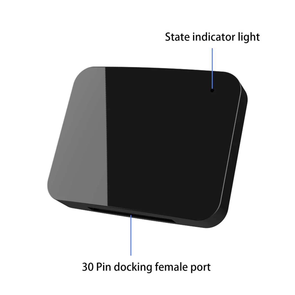 A003 بلوتوث 5.0 موسيقى صغيرة 30Pin استقبال ستيريو لاسلكي الصوت 30 دبوس محول ل Sounddock II مكبر الصوت المحمول