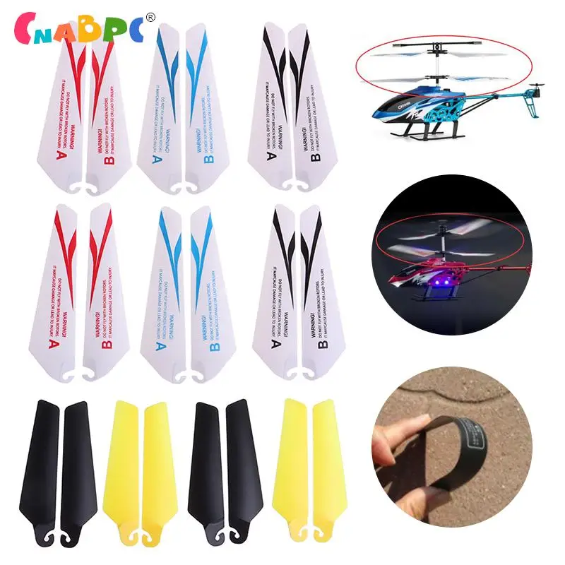 4pcs AB 7/9CM Spare Blades Fans Props For R/c Mini Helicopter Rotor Rc CH002 CH023 Drone Copter Toys Spare Parts Accessories