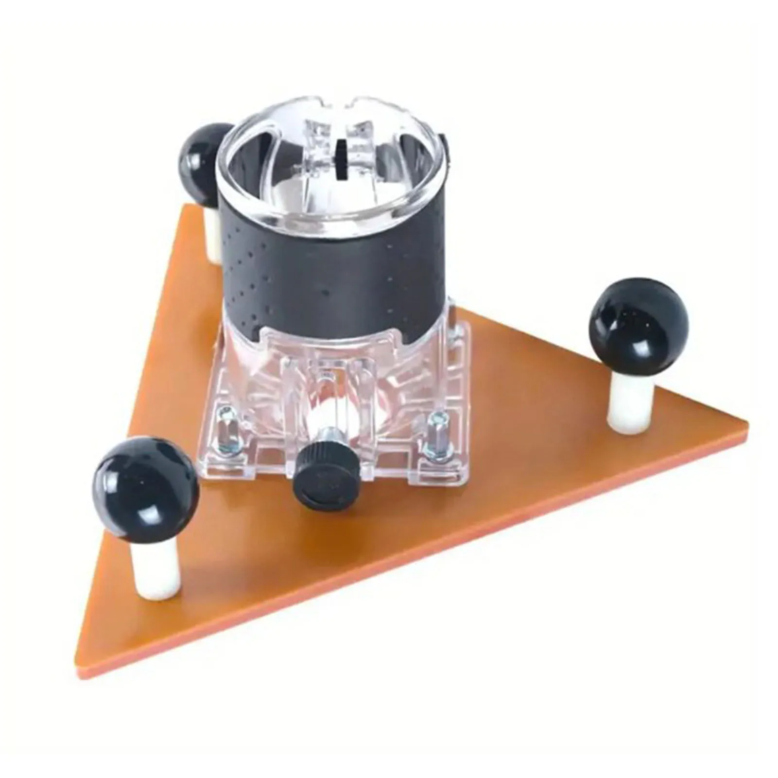 Router Triangular Base ABS Engineering Plastic 65mm Trimming Machine Balance Plate for Slotting Chamfering