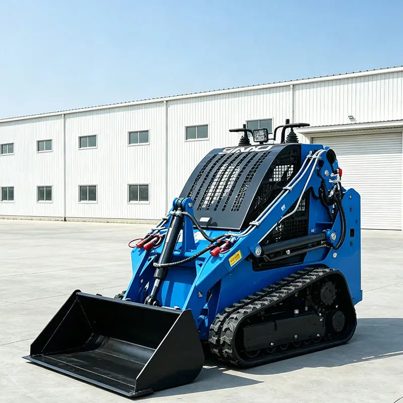 Free Shipping Mini Loader Earth Moving Machine Crawler Skid Steer Loaders Small Skid Steer Track Loader With Attachments