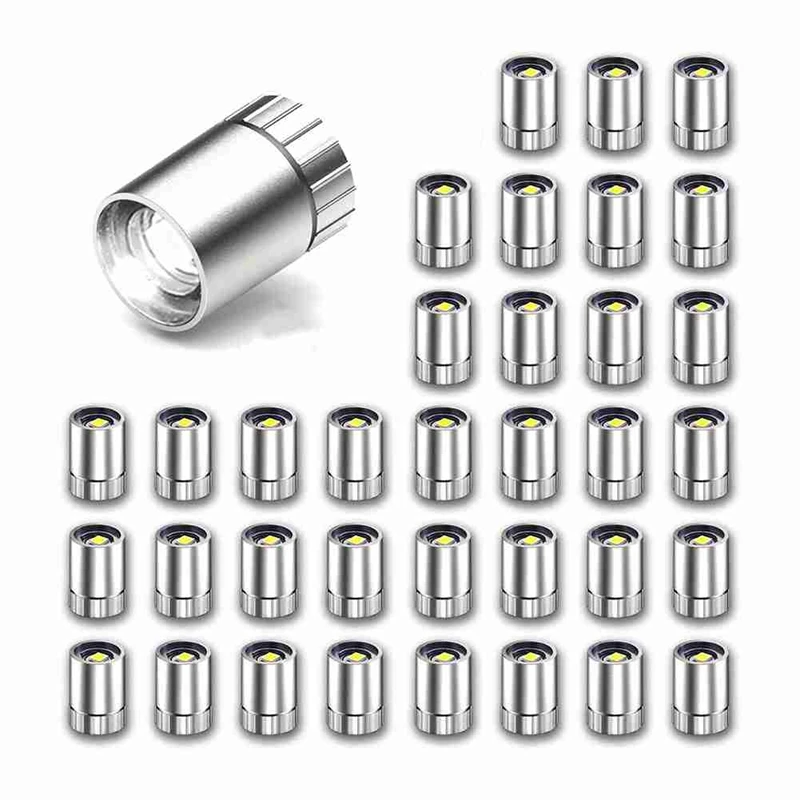 Hot 36Pcs Miniature Lights For Dollhouse,Miniature LED Lights For Handcraft,Mini Spot Lights Battery Operated(Cold White)