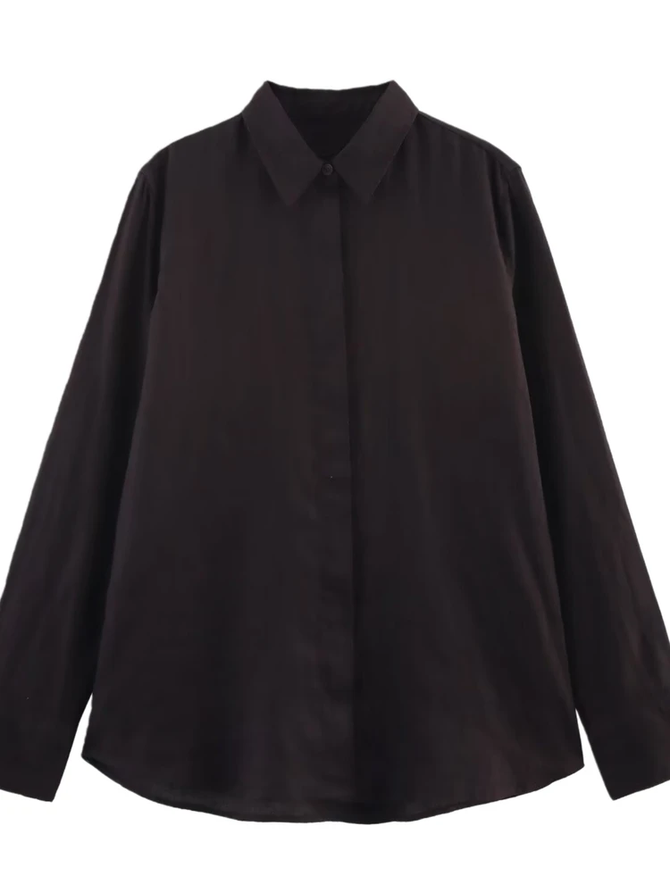 

Весна 2026, женские повседневные брюки свободного покроя с воротником из смешанного льна, широкие брюки со средней талией, модная женская блузка