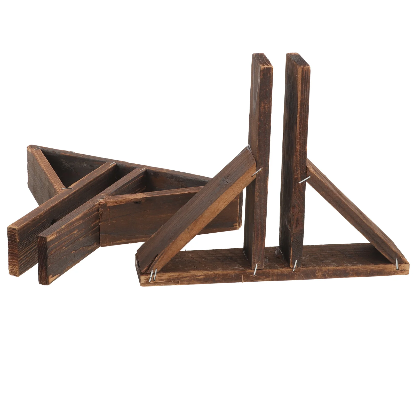 2 قطعة قاعدة خشبية صلبة قوس حديقة دعم ل ساحة الحديقة دائم سياج خشبي حامل أجزاء السياج في الهواء الطلق لوازم الحديقة