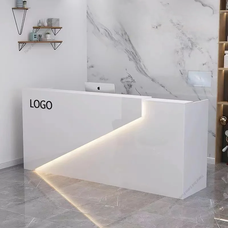 Bar Counter Originality Reception Desks Modern Simple Design Shopping Atril Counter Customer Center Office Furniture 접수카운터 FYRD