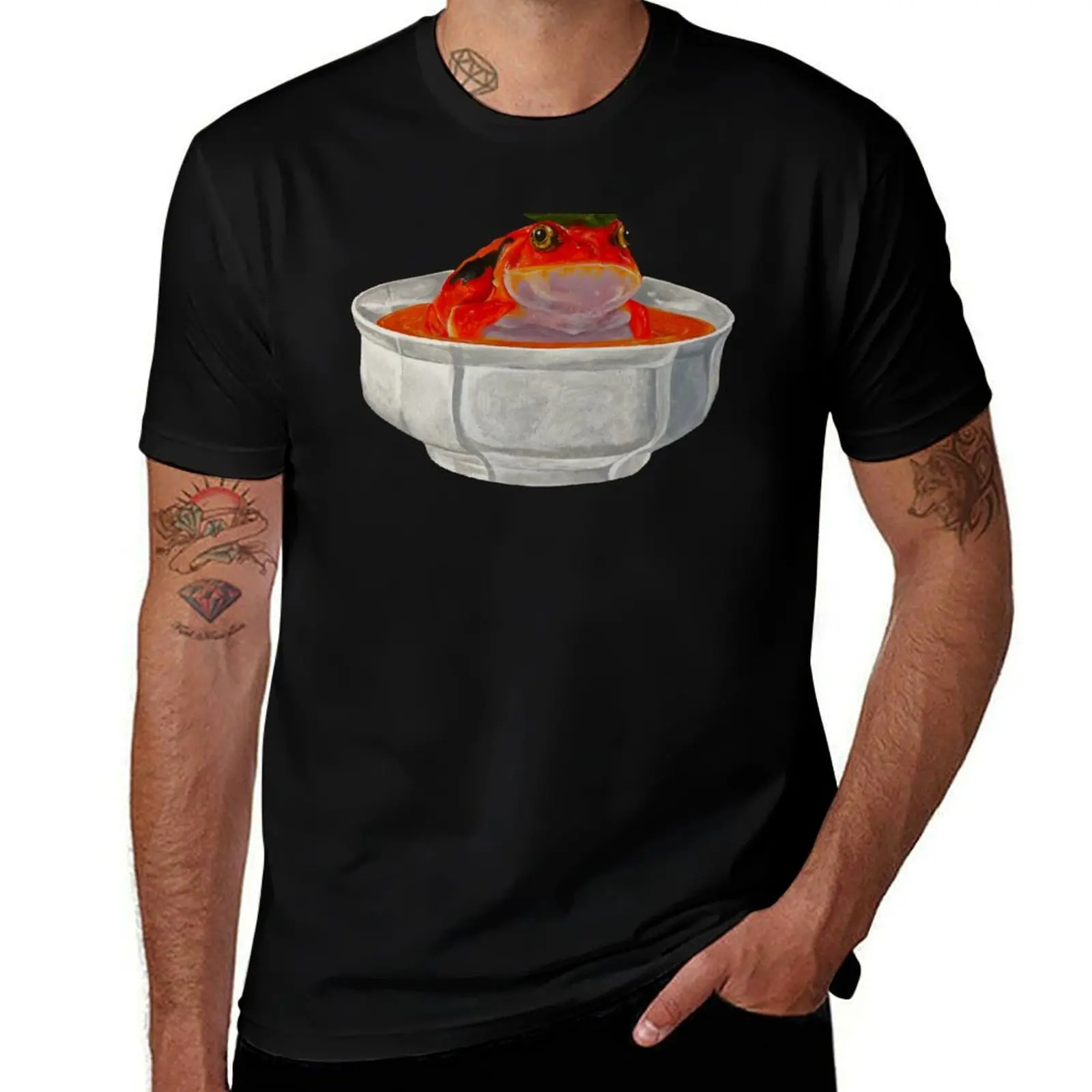 

man funny t cotton Tomato soup shirts for T-Shirt graphic man funny shirts man t shirts for soft t frog