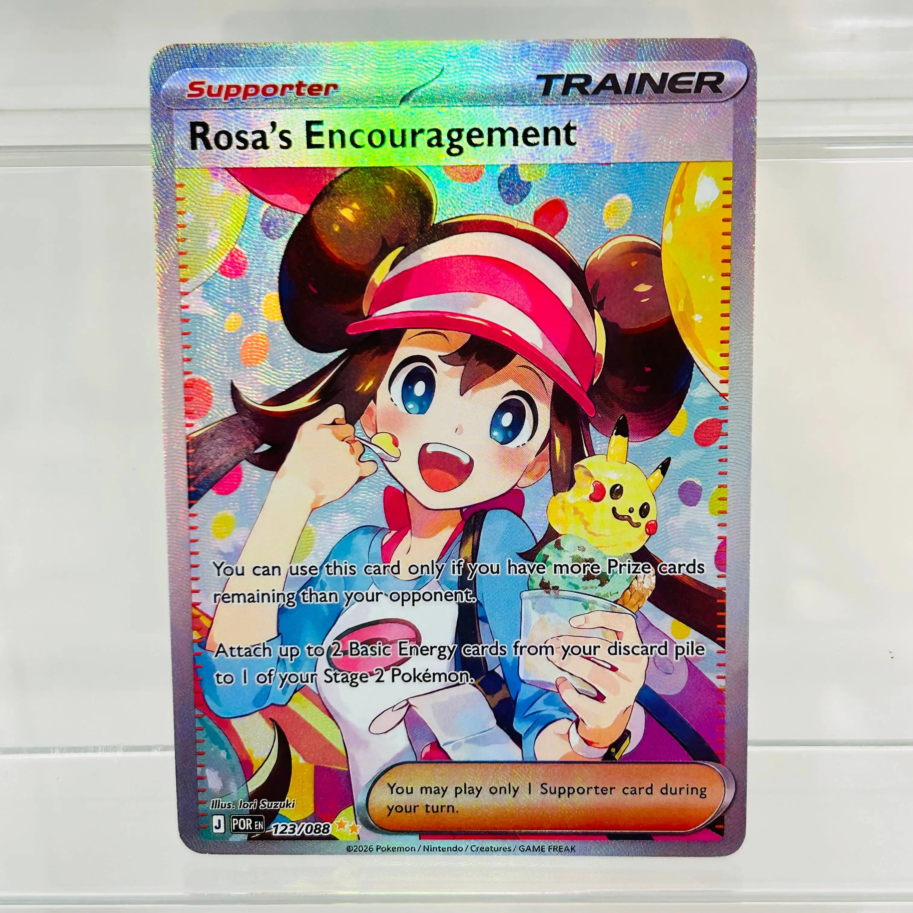 rosa full art pokemon card (Full Art) - SM and put them into your hand Rosa's Encouragement - 114/088 -